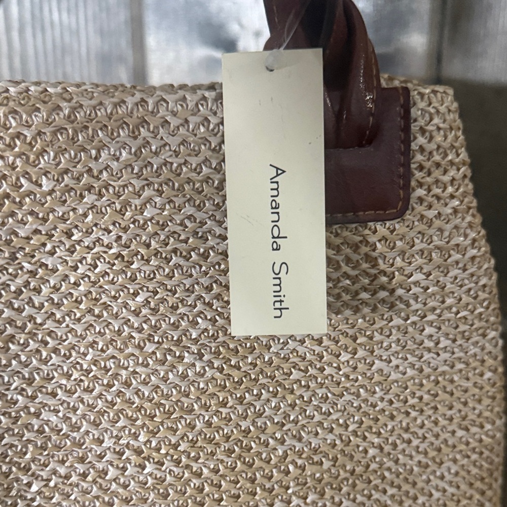 Amanda Smith Beige and Brown Tote Bag - Picture 3 of 4
